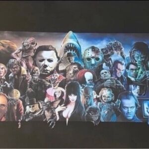 Horror Movie Character Collage T-Shirt